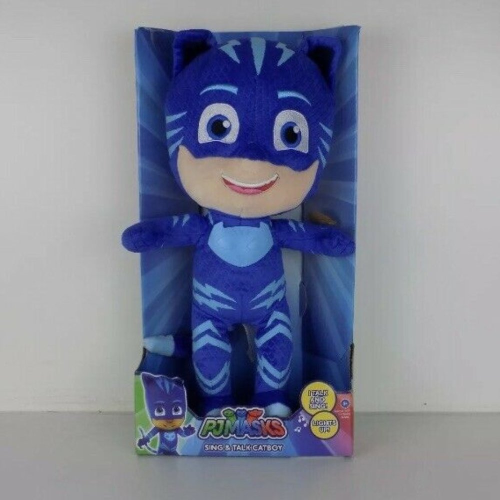 PJ Masks Sing and Talk Catboy Plush Toy Doll New
